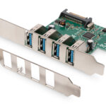 SCHEDA PCI-E USB 3.0 4 PORTE 5BIT/S