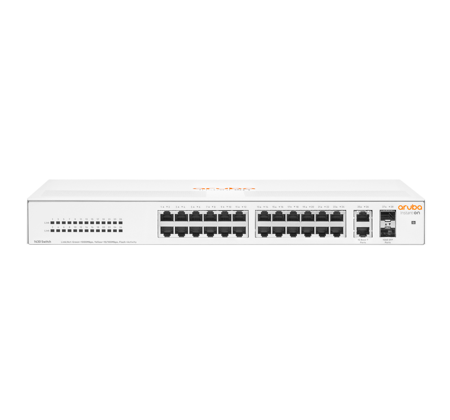 100004319_0413310879 SWITCH 26P GIGABIT 2SFP INSTANT ON 1430 RACK - immagine 1