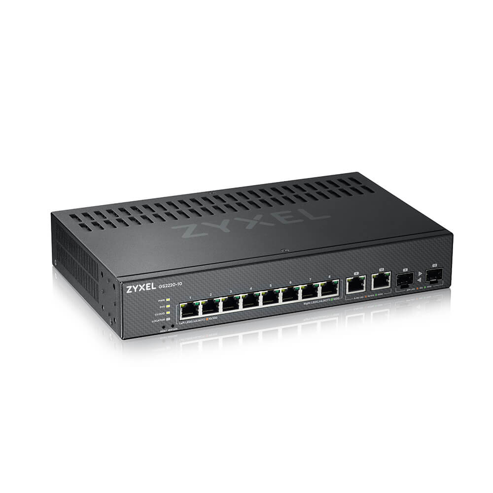 80472216_8014608734 SWITCH 8P GIGABIT + 2P DUAL PERSONA GIGABIT IPV6 NEBULA FLEX ZYXEL - immagine 1