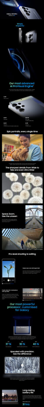 SAMSUNG GALAXY S25 ULTRA 5G 12+512GB 6.9" TITANIUM GRAY ITALIA