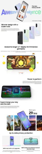 SAMSUNG GALAXY A36 5G 8+256GB 6.7" DUAL SIM AWESOME LIME ITALIA - immagine 2