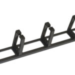 ARMADIO RACK RACCOGLICAVI 19 5 ANELLI NERO IN METALLO