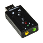 SCHEDA AUDIO USB 2.0 BK PER WINDOWS 10/8/7/VISTA/XP/MAC/LIN