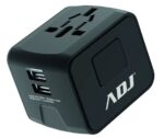 ADATTATORE UNIVERSALE TRAVEL BK US/EU/AUS/UK PLUGS 2*USB PORTS