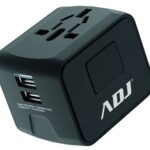 ADATTATORE UNIVERSALE TRAVEL BK US/EU/AUS/UK PLUGS 2*USB PORTS