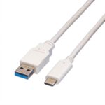CAVO USB 3.2 A-C 1MT M/M WH
