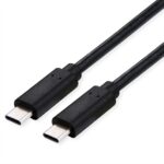 CAVO USB 4 C-C 1MT M/M BK 100W CONTATTI DORATI PD 20V/5A 40GBIT/S