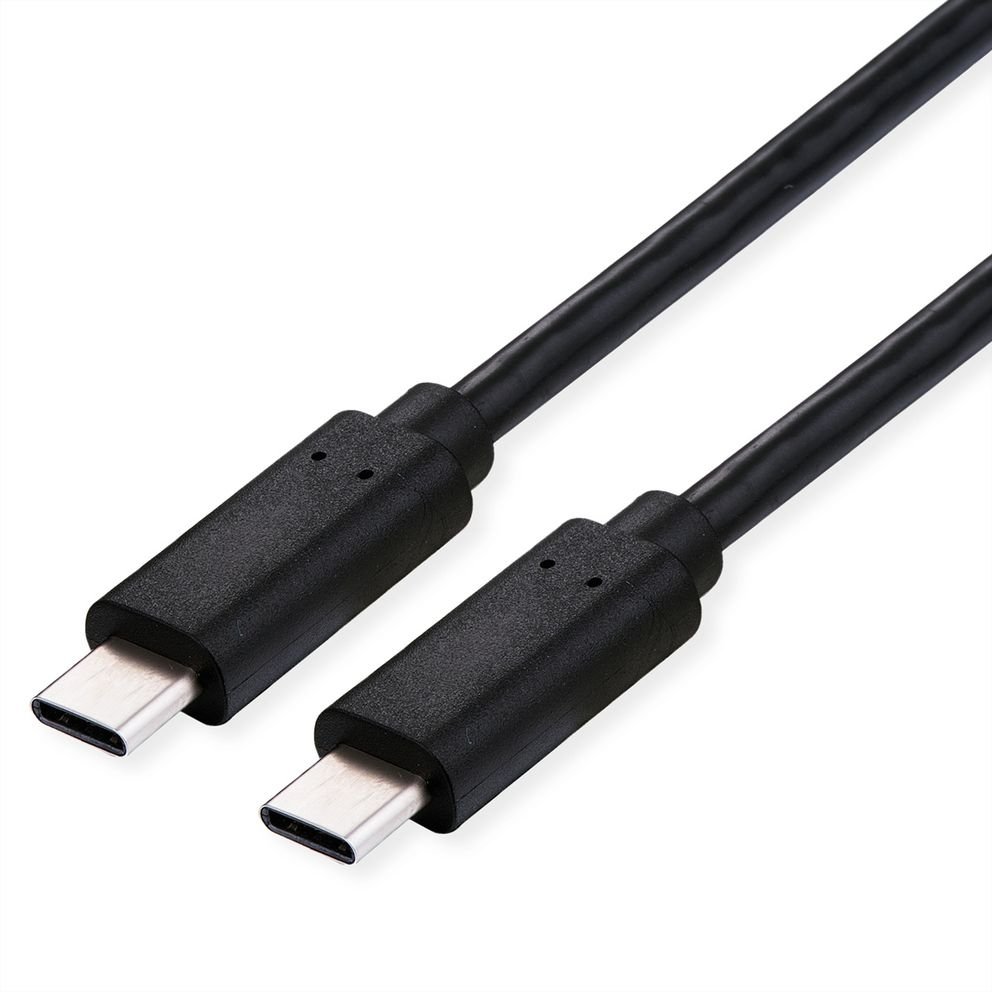 11.99.9082_1.jpg CAVO USB 4 C-C 1MT M/M BK 100W CONTATTI DORATI PD 20V/5A 40GBIT/S - immagine 1