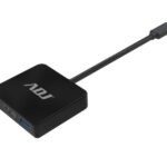 HUB DOCK TYPE C MULTIPORT BK HDMI+USB3.1+POWER DELIVERY PORT ADJ