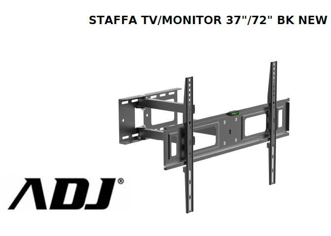 190-00015_1.jpg STAFFA TV/MONITOR 37/72 BK NEW MAX 50KG MAX VESA 600*400 SNODO180? - immagine 1