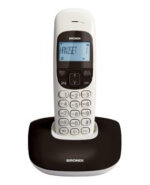 TELEFONO CORDLESS BRONDI NICE BICOLORE NERO/BIAN RUBRICA/ID CALL