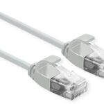 CAVO RETE UTP CAT.6A 0,3MT SLIM LSO GRIGIO NO SCHERMATO PER DATA CENTER