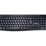 TASTIERA USB 105 TASTI BK CAVO 1,35MT