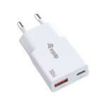 ALIMENTATORE 30W GAN 2 PORTE SLIM W 1*USB C+1*USB A QC+PD3.0