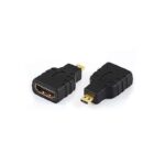 ADATTATORE MICRO HDMI-HDMI M/F BK F19PIN ADJ
