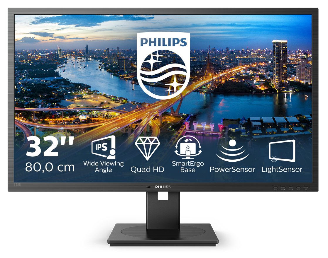 325B1L_00_1.jpg MON 32 IPS 2K HDMI DP MM PIVOT PHILIPS 325B1L/00 16:9 REG ALTEZZA - immagine 1