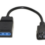 CAVO X UPS IEC C14-10A M/F 0,2MT IEC MASCHIO TRIPOLARE FEMMINA
