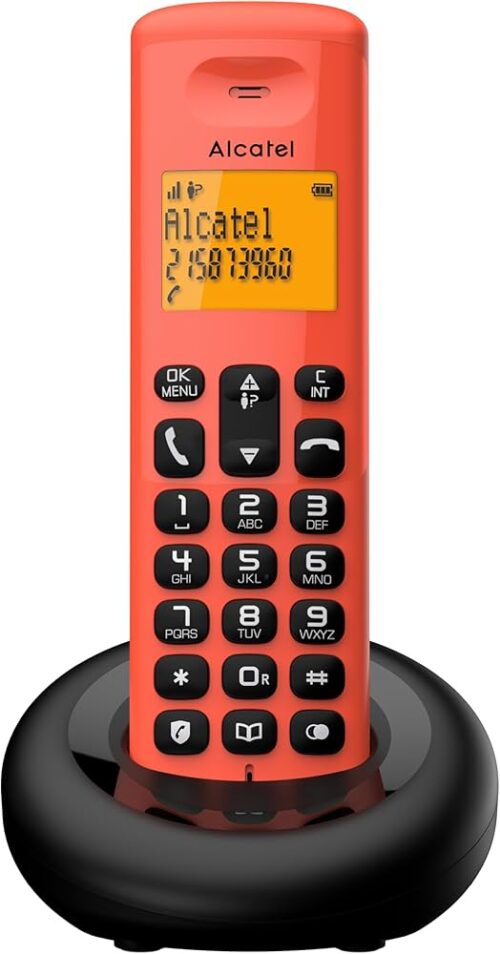 TELEFONO CORDLESS ALCATEL E160 RED - immagine 2