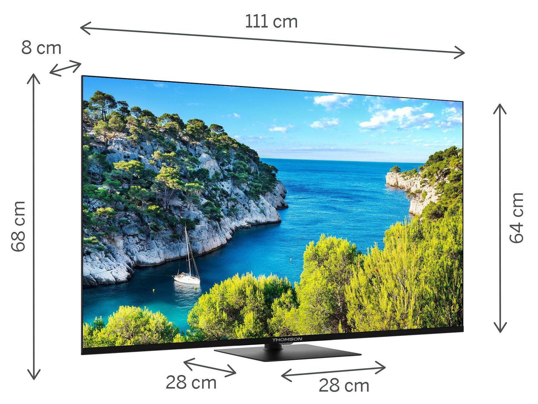 50UG5C14_1.jpg TV 50 THOMSON 4K SMART UHD T2/C2S2 GOOGLE TV FRAMELESS PIEDE - immagine 1