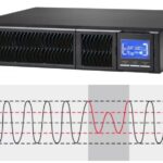 UPS 1 KVA TOWER/RACK ONLINE SERIES 8*IEC+RS232+EPO LCD CSB