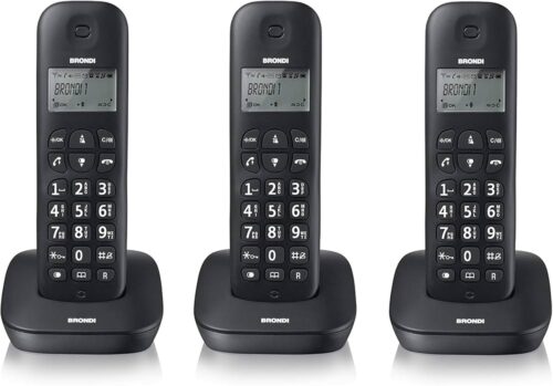 TELEFONO CORDLESS BRONDI GALA TRIO
BLACK ITALIA - immagine 2