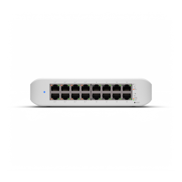 80994226_5838288683 SWITCH 16P GIGABIT POE UBIQUITI 16P RJ45 GBE DI CUI 8P POE+ - immagine 1