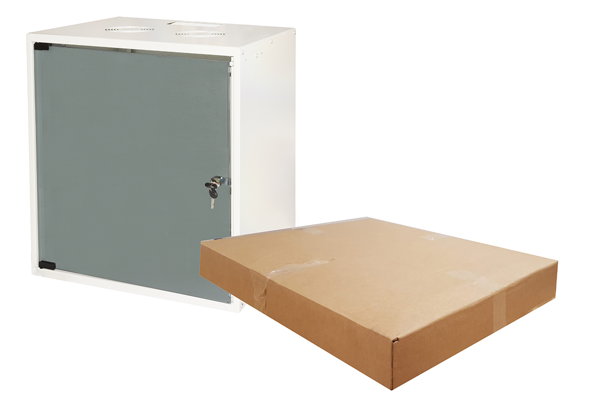 92788276_2091571819 ARMADIO A MURO 19 12 UNIT? 595*540*400MM GRIGIO DISASSEMBLATO - immagine 1