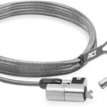 CAVO LUCCHETTO SICUREZZA NOTEBOOK 2MT CHIUSURA CON CHIAVE