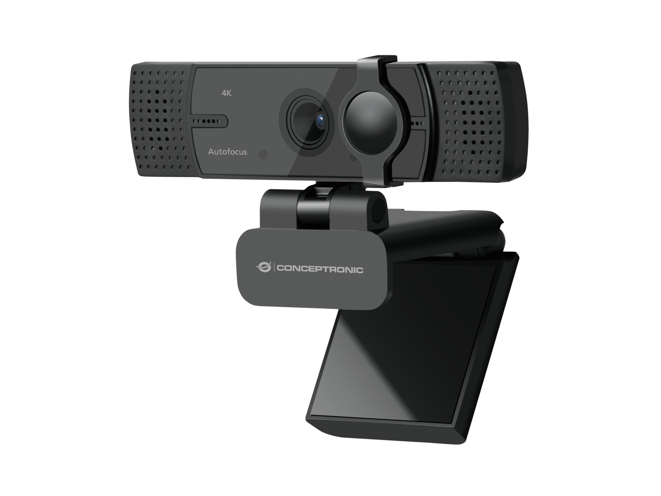 AMDIS07B_1.jpg WEBCAM 4K AUTOFOCUS DOPPIO MIC. BK 3840*2160 60FPS USB 2.0 PRIVACY - immagine 1