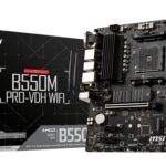 MB MSI B550M PRO-VDH WIFI AM4 RYZ50 004D4 4S3 2M.2 U3.2 GBL V/H/DP RAID
