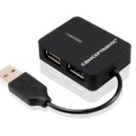 HUB USB 2.0 4 PORTE BK (DA VIAGGIO) 4*USB A DESIGN COMPATTO
