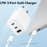 CARICA BATTERIA USB-C 67W MAX 2PUSB -C( 67W MAX) 1 USB-A(18W)