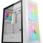 CASE MID-TOWER NO PSU ORIZON M111 1 USB3 2USB2 VETRO TEMP. RGB FAN WHT