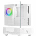 CASE MID-TOWER NO PSU FOBIA WH 2USB3 1USBC 1FAN RGB VETRO L202