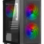 CASE MINI-TOWER NO PSU BLITZ R26 2USB3 0,5MM SPCC BLACK 1*FAN RAINBO