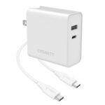 CARICATORE 60WATT 2P USB-C/USBA ADA TTATORI VIAGGIO(UK/USA/EU) CYGNETT