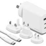 CARICATORE DA VIAGGIO 67W CON ADAT US,AU,UK,EU   USB-C CABLE