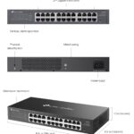 SWITCH 24P GIGABIT EASY OMADA EASY MANAGED 13INCH RACK SDN CNTRL