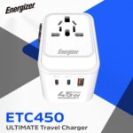 PRESA DA VIAGGIO INTERNAZ.PD45W 2 USB C 1 X USB A TRAVEL PLUG