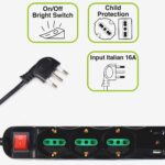 PRESA MULTIPLA TECNOWARE 3 SCHUKO 6 ITALIA 10/16A 1*USB-A 1*USB-C INT