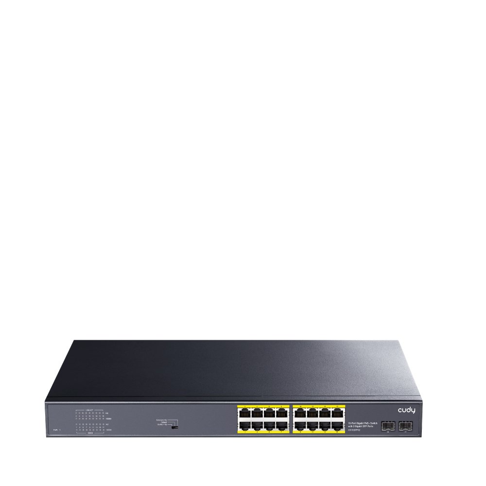 GS1020PS2_1.jpg SWITCH 18P RJ45 POE+ 2P GIGABIT SFP 200W POWER SUPPLY DEFAULT/VLAN/EXT - immagine 1