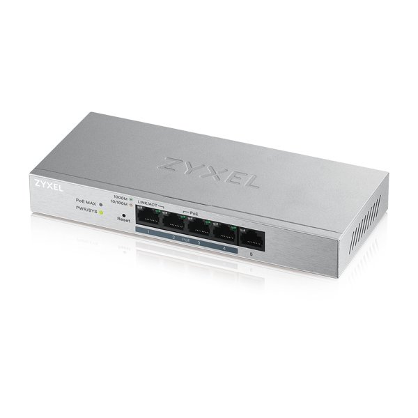 GS1200-5HPV2-EU0101F_1.jpg SWITCH 5P GIGABIT DI CUI 4POE FINO 60W - immagine 1