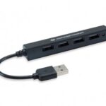 HUB USB 2.0 4 PORTE BK 4*USB A