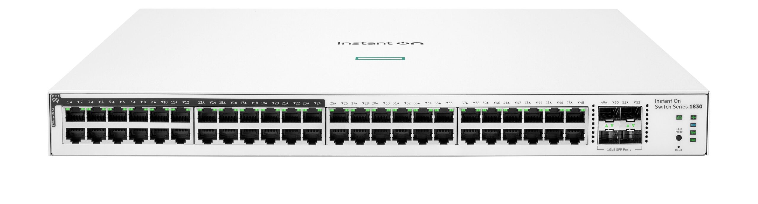 JL815A_1.jpg SWITCH 48P GIGABIT DI CUI 24POE ARU BA HPE 1830 - immagine 1