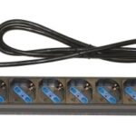 ARMADIO RACK MULTIPRESA 9 PRESE 19 TRIPOLARI/SCHUKO CON INTERRUTTORE