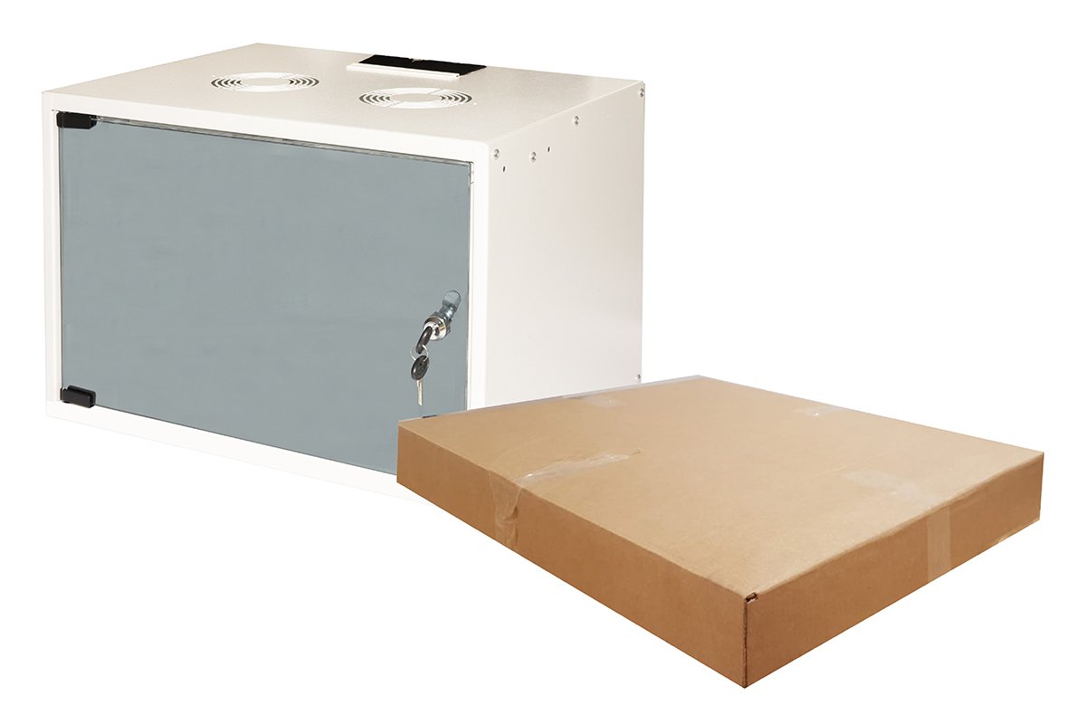 LK1907U40E_1.jpg ARMADIO A MURO 19 6 UNIT? 370*540*400MM GRIGIO DISASSEMBLATO - immagine 1