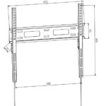 STAFFA TV/MONITOR 32/55 VESA 50KG MAX50KG/400*400 27MM DISTANZA MURO
