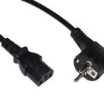 CAVO ALIMENTAZIONE 1,8MT BK SCHUKO ANGOLO 90?-C13 250V
