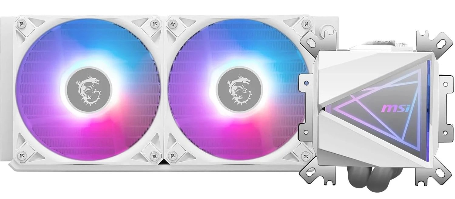 MAG CORELIQUIDI240WH_1.jpg DISSIPATORE MAG CORELIQUID I240 WH SKT 1150>1851 AM4>AM5 ARGB WHITE - immagine 1