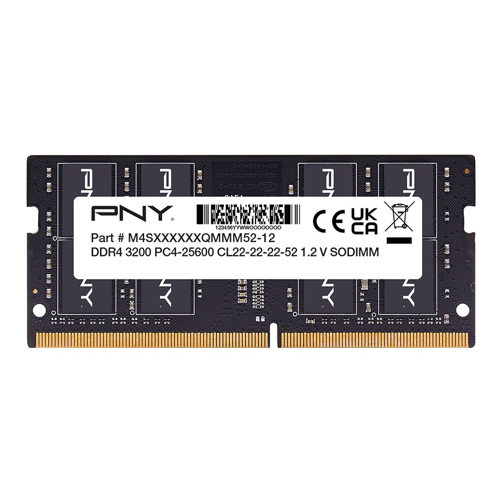 MN16GSD43200-TB_1.jpg DDR4 16GB 3200 MHZ SO-DIMM PNY CL22 - immagine 1